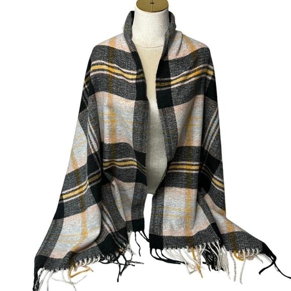 Sensation Cachemire Oversized Autumn Scarf Wrap with Fringe - Picture 1 of 7